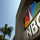 The NBC peacock logo as seen on the NBC studios building August 28, 2003 in Burbank, California.